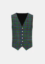 Liverpool Plains Tartan Waistcoat Front