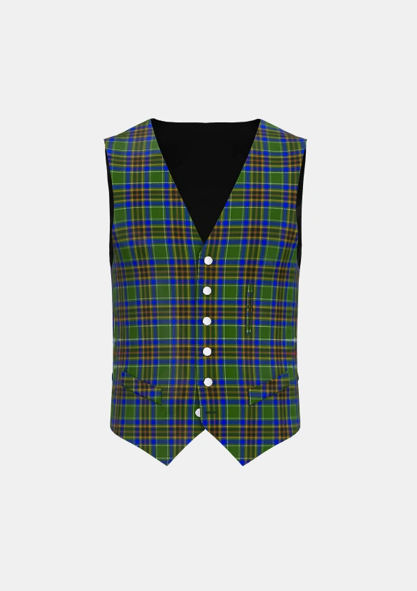 Liverpool Plains Tartan Waistcoat Front Liverpool Plains Tartan Waistcoat Front