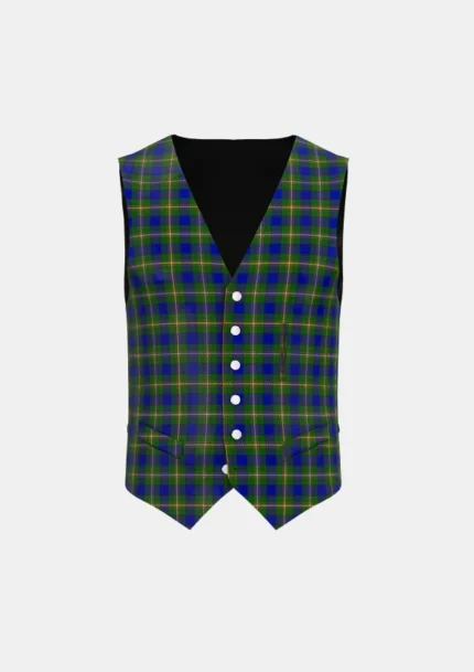 Loch Tay Tartan Waistcoat Front