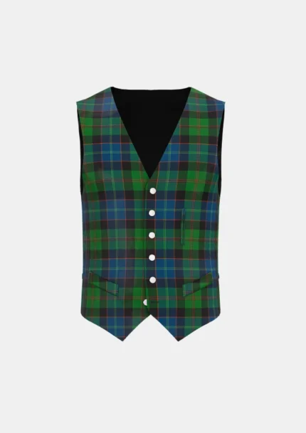 Lochaber Tartan Waistcoat Front