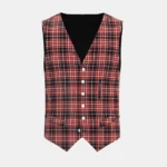 Loganair Tartan Waistcoat Front