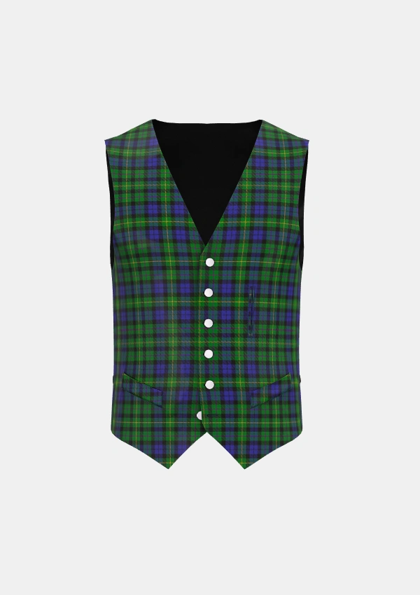 MacBride Tartan Waistcoat Front MacBride Tartan Waistcoat Front
