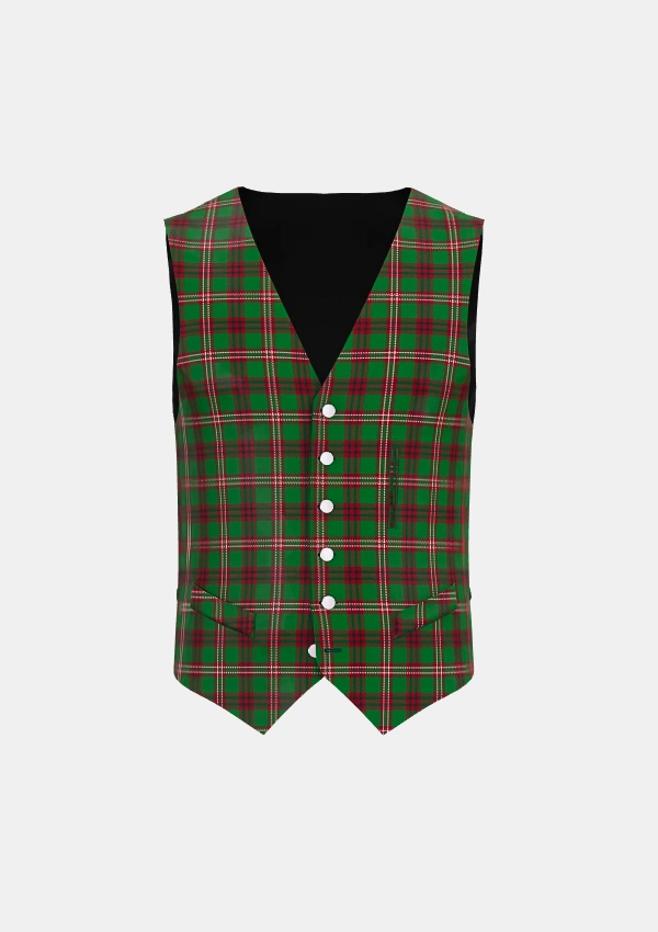MacCall Tartan Waistcoat Front MacCall Tartan Waistcoat Front