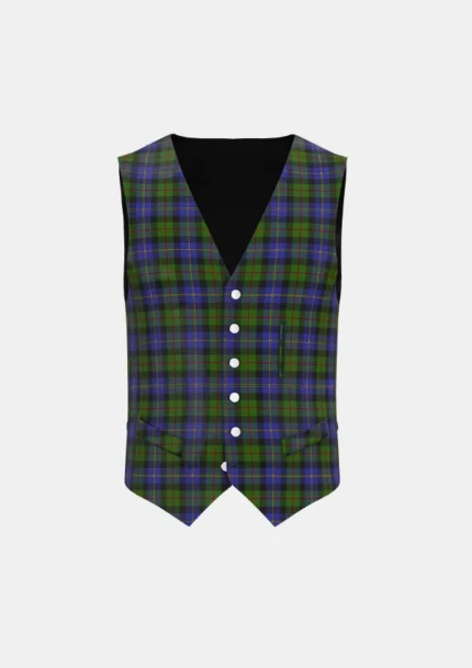 MacCaskill Tartan Waistcoat Front