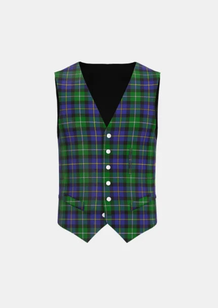 MacCormick Tartan Waistcoat Front