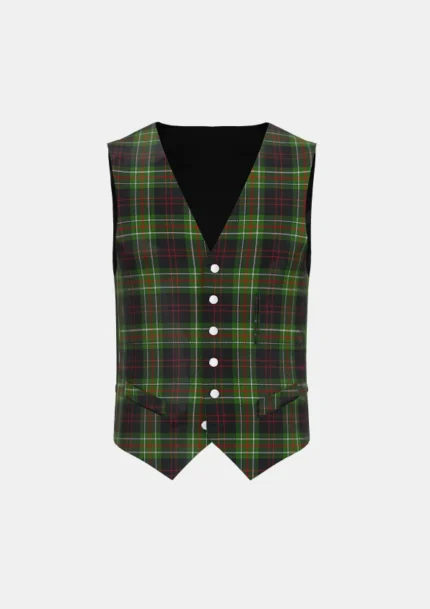 MacDiarmid Tartan Waistcoat Front