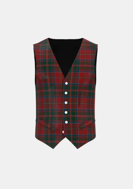 MacDonald of Glencoe Tartan Waistcoat Front