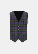 MacDonell of Glengarry Tartan Waistcoat Front