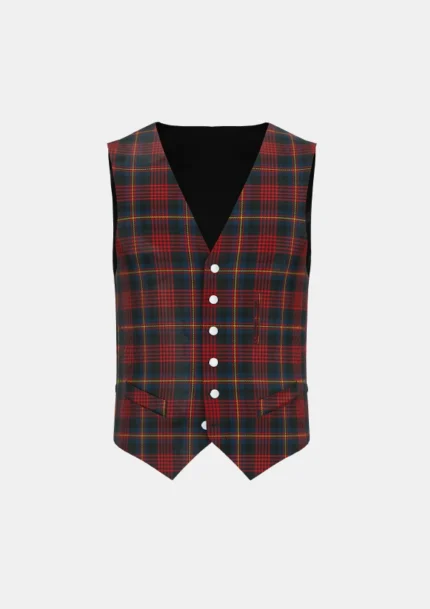 MacDougall of William Tartan Waistcoat Front