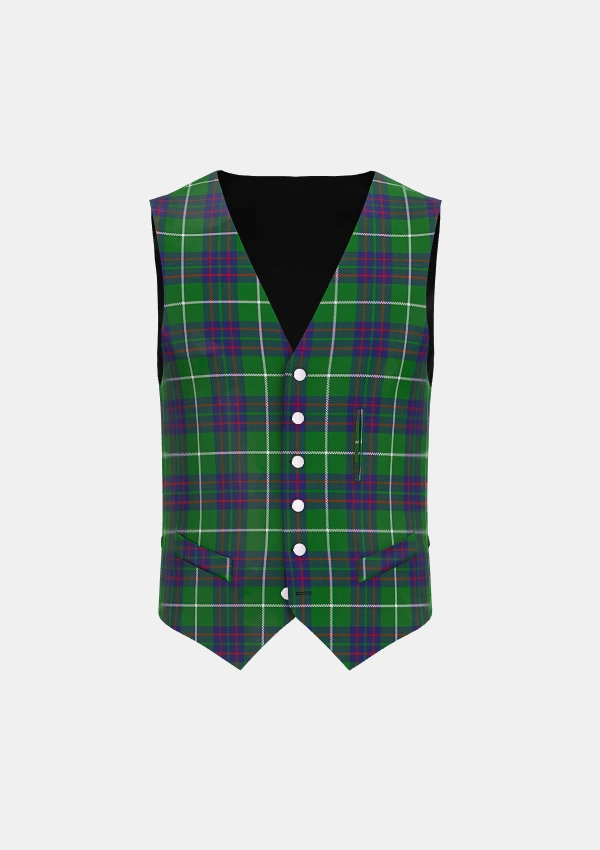 MacIntyre Hunting Tartan Waistcoat Front MacIntyre Hunting Tartan Waistcoat Front