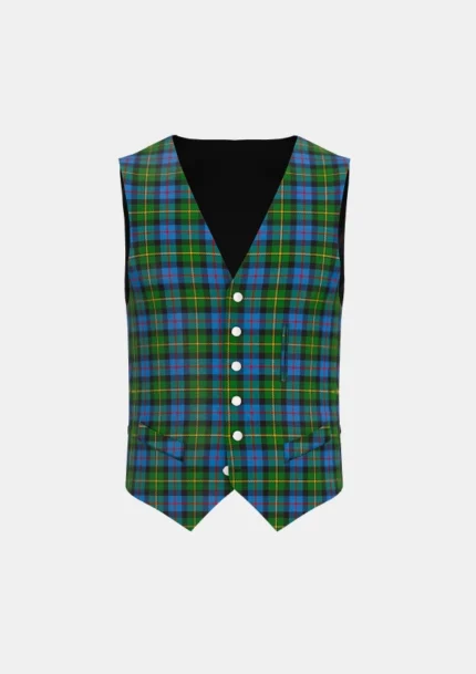 MacLeod of Skye Tartan Waistcoat Front