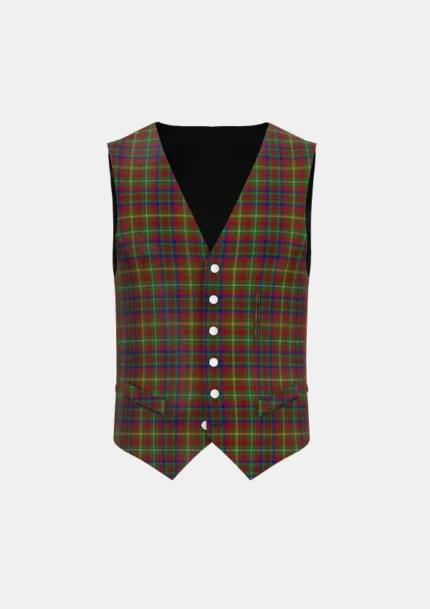 MacMaster Tartan Waistcoat Front