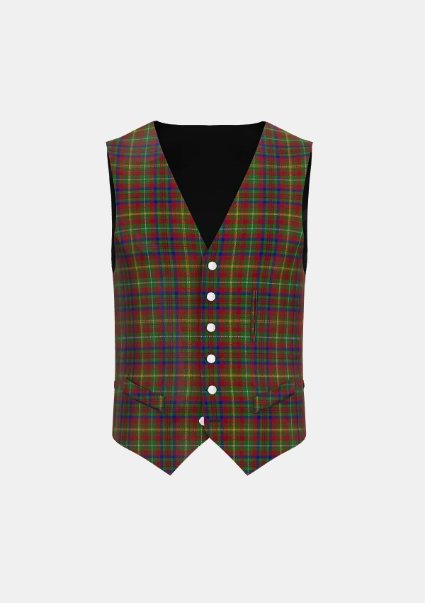 MacMaster Tartan Waistcoat Front MacMaster Tartan Waistcoat Front