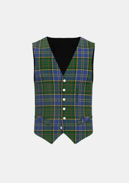 MacMillan Hunting Tartan Waistcoat Front