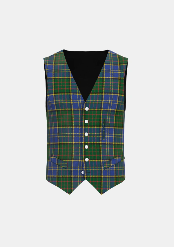 MacMillan Hunting Tartan Waistcoat Front MacMillan Hunting Tartan Waistcoat Front