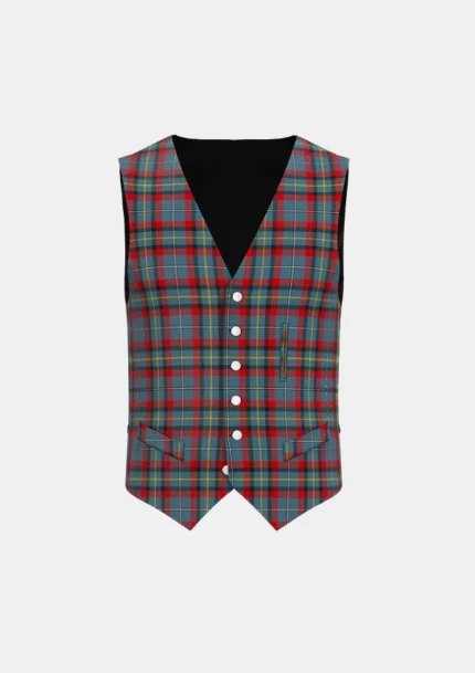 MacNamara Tartan Waistcoat Front