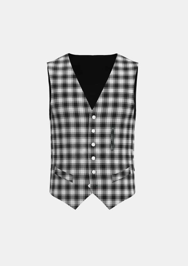 MacPhee Tartan Waistcoat Front MacPhee Tartan Waistcoat Front