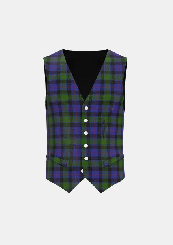 MacTaggart Tartan Waistcoat Front MacTaggart Tartan Waistcoat Front