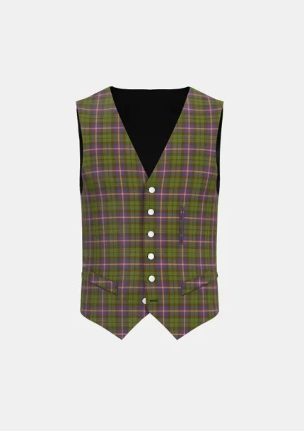 MacVicar Tartan Waistcoat Front