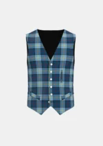 Madras College Tartan Waistcoat Front