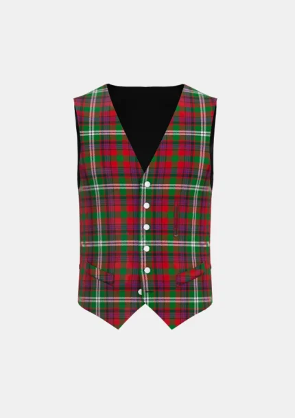 Maguire Tartan Waistcoat Front