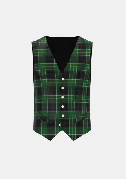 Malone Tartan Waistcoat Front