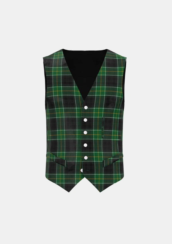 Malone Tartan Waistcoat Front Malone Tartan Waistcoat Front
