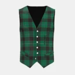 Mather Matthew James Tartan Waistcoat Front