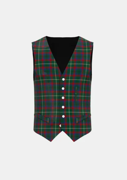 Mayo County Tartan Waistcoat Front