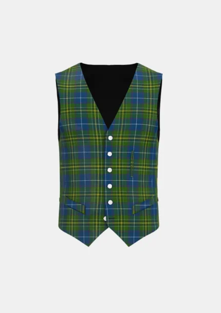McAvoy Tartan Waistcoat Front