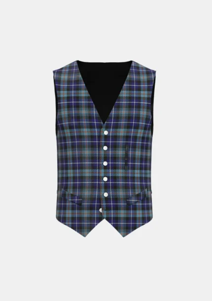 McCaig Tartan Waistcoat Front