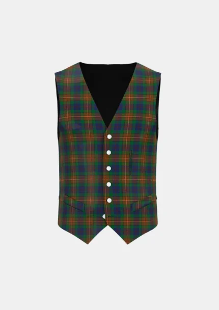 McCarter Tartan Waistcoat Front