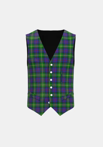 McComb Tartan Waistcoat Front