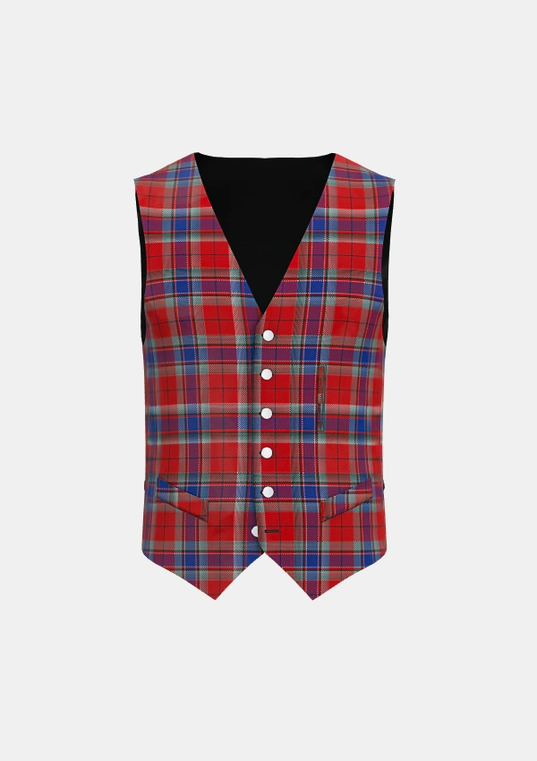 McCready Tartan Waistcoat Front McCready Tartan Waistcoat Front