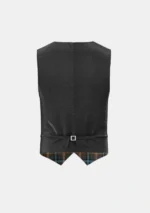 McHale Barry Tartan Waistcoat Back