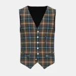 McHale Barry Tartan Waistcoat Front
