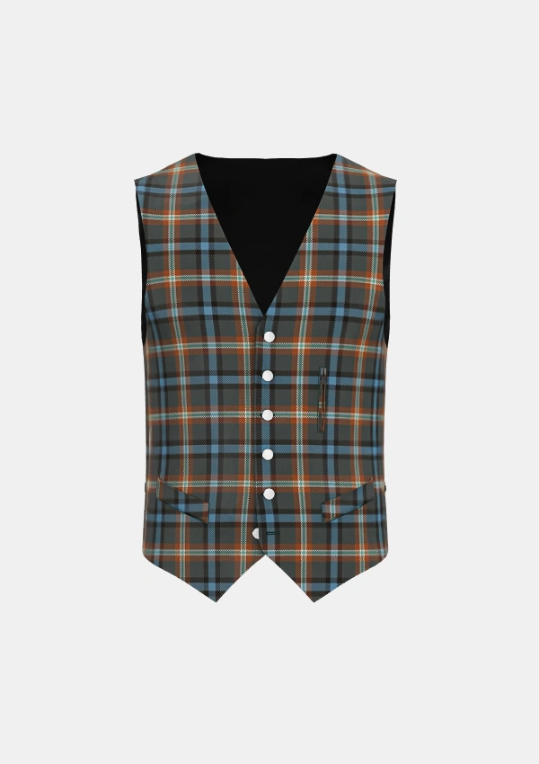 McHale Barry Tartan Waistcoat Front McHale Barry Tartan Waistcoat Front