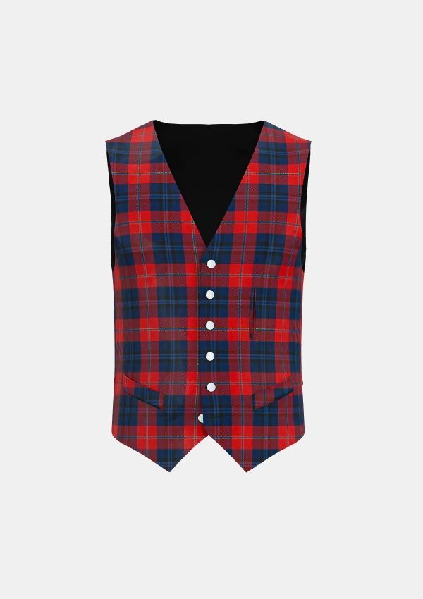 McKnight Tartan Waistcoat Front McKnight Tartan Waistcoat Front
