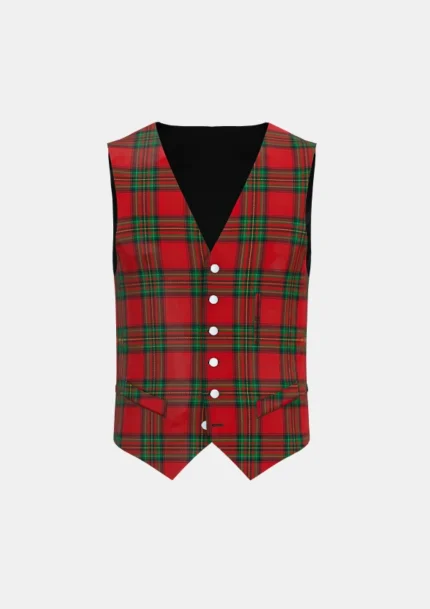 Melrose Tartan Waistcoat Front