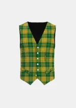 Meredith of Wales Tartan Waistcoat Front