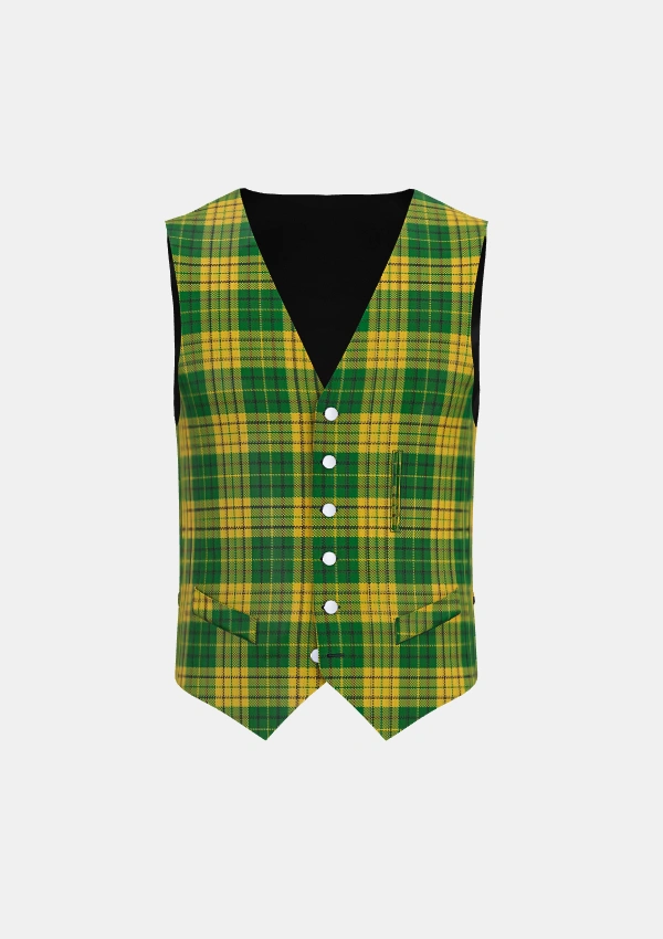 Meredith of Wales Tartan Waistcoat Front Meredith of Wales Tartan Waistcoat Front