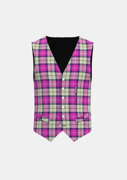 Merida Dance Tartan Waistcoat Front