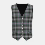 Midnight Thistle Tartan Waistcoat Front