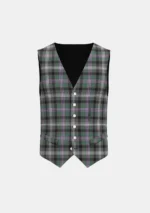 Midnight Thistle Tartan Waistcoat Front