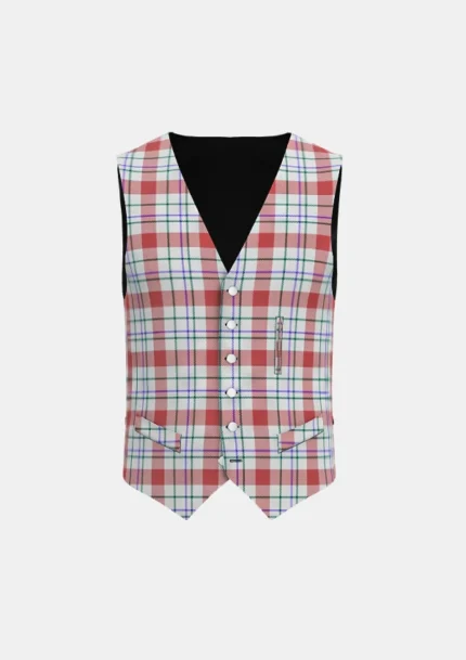 Milne Tartan Waistcoat Front