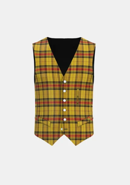 Morgan of Wales Tartan Waistcoat Front