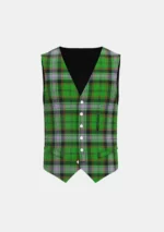 Moss Tartan Waistcoat Front