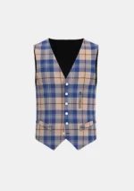 Mulberry Tartan Waistcoat Front