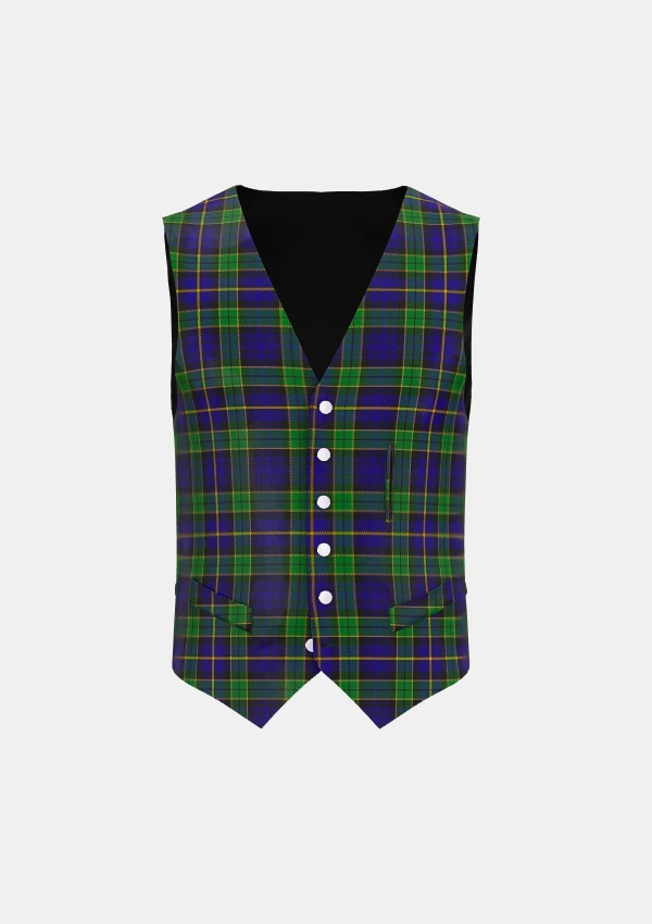 Mulholland Tartan Waistcoat Front Mulholland Tartan Waistcoat Front