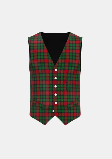 Murdoch Tartan Waistcoat Front